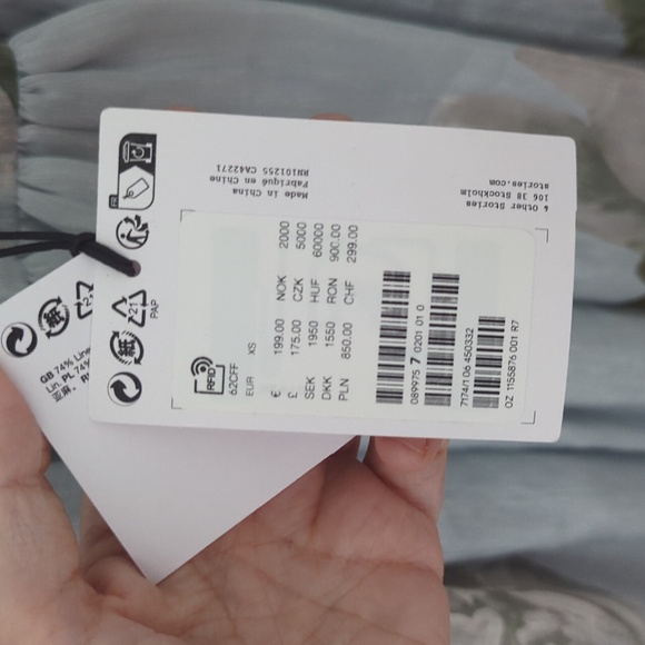 NWT & other stories linen silk dress xs - Picture 6 of 7